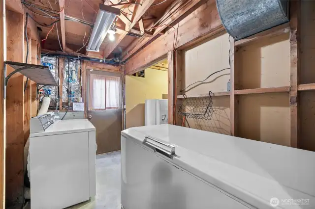 Laundry and Lower Level Backdoor