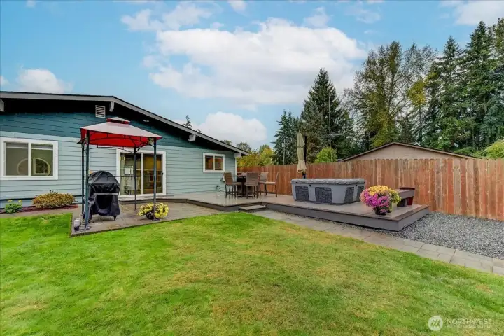 pictures don't convey how great this back yard is....it is a must see in person