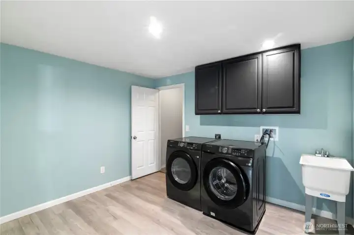 Large Utility Room and closet under stairs