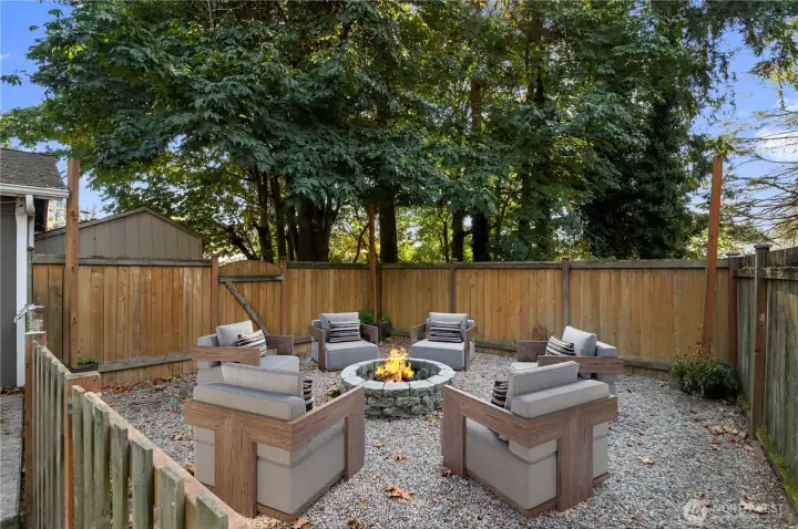 firepit perfect for gatherings.