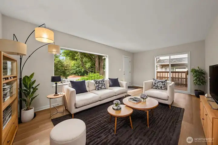 Living Room Virtually Staged
