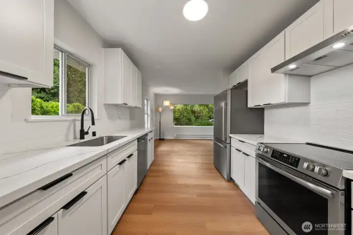 Kitchen, View From Hallway