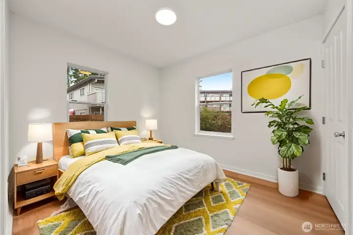 Corner Bedroom Virtually Staged