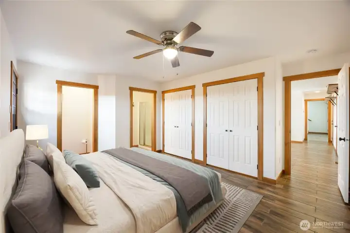 Virtually Staged Primary Bedroom