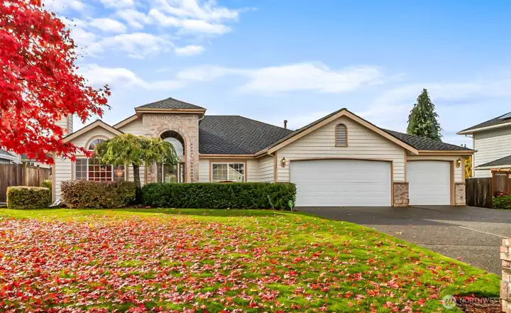 Front elvation of the home.