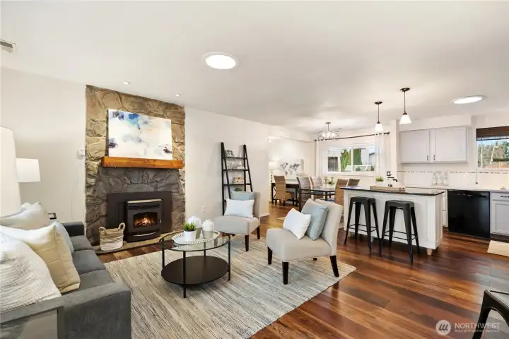 This view is from the entry.