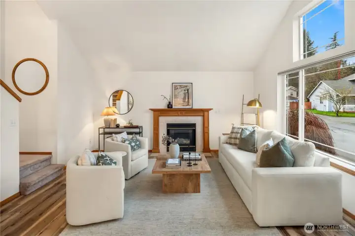 Spacious living area.