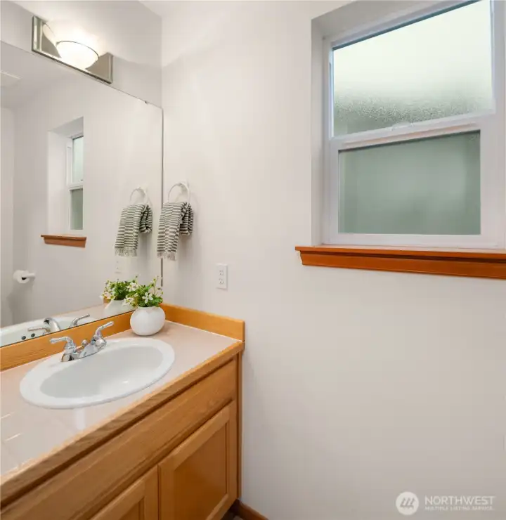 1/2 Bath off back entry.