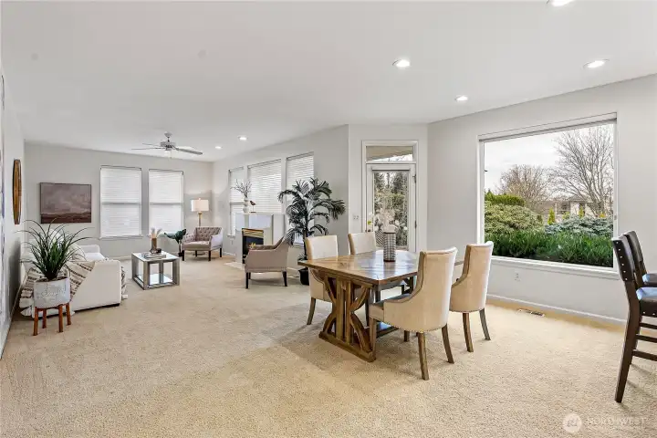 The French Door leads to the patio and gardens