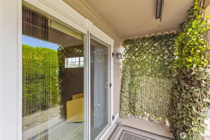 the greenery gives you privacy on the patio! the greenery gives you privacy on the patio!