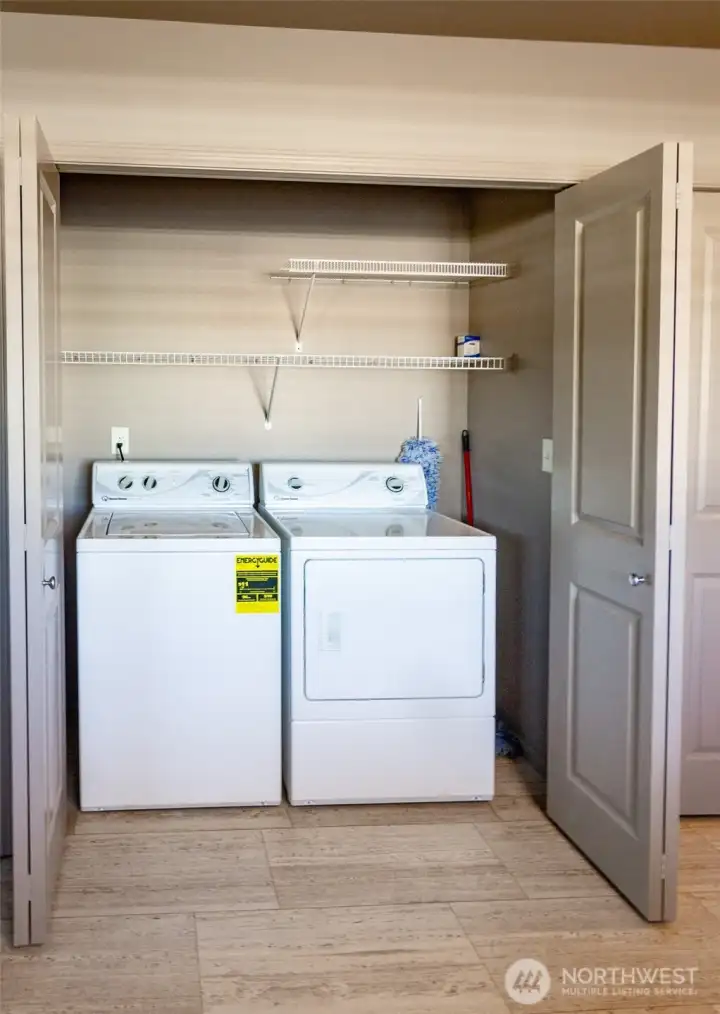 Washer and Dryer come with the unit!