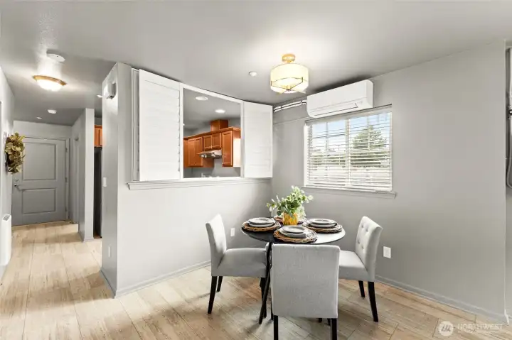 The large dining area has room for a table and a buffet! The large dining area has room for a table and a buffet!