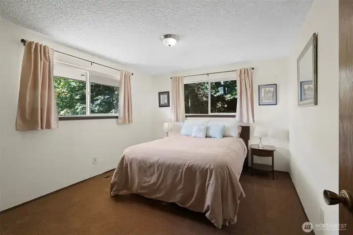 One of two good-sized additional bedrooms.