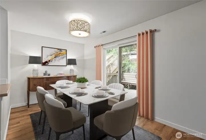 Dining room-Virtually staged