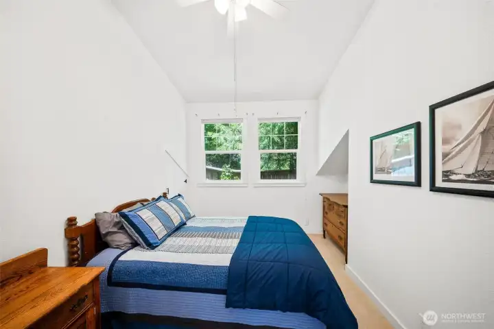 Bedroom #2 in the apartment with wooded views