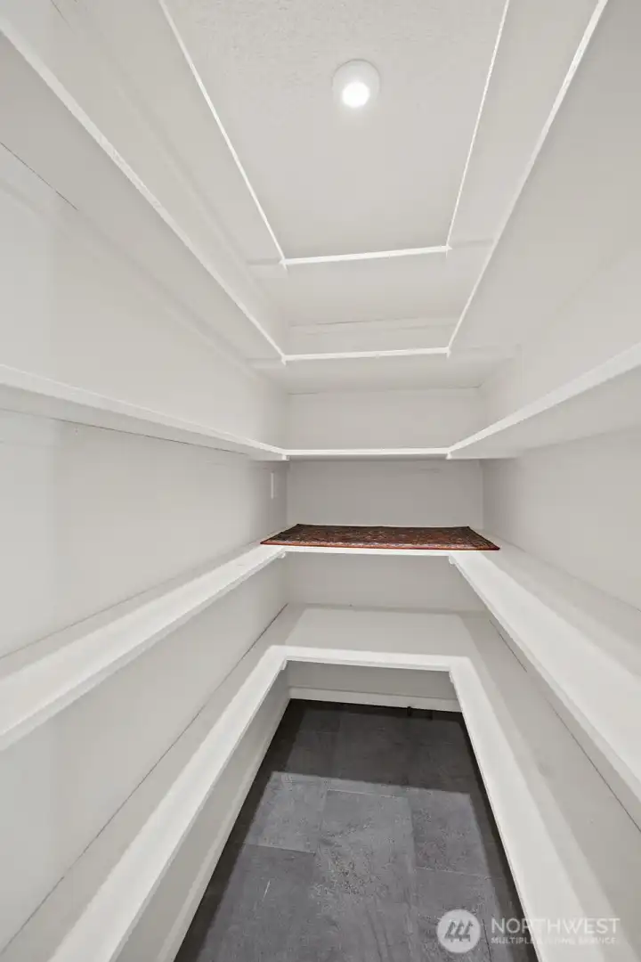 Large pantry/storage space (some have converted to a 2nd bathroom).
