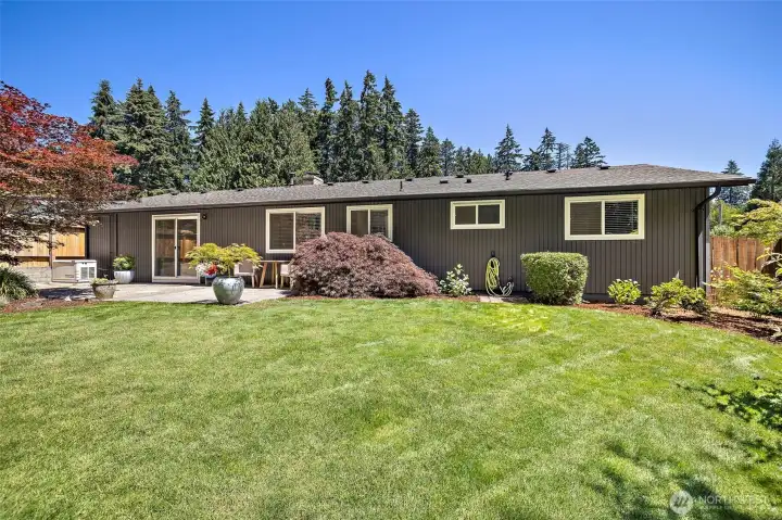Plenty of grass for games, tag, pets, and more.