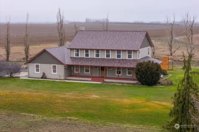 Front of Home on 8.5 acres