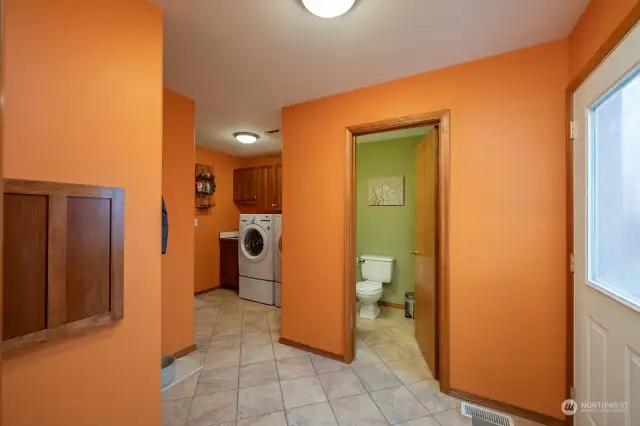 Mud room, laundry,3/4 Bathroom