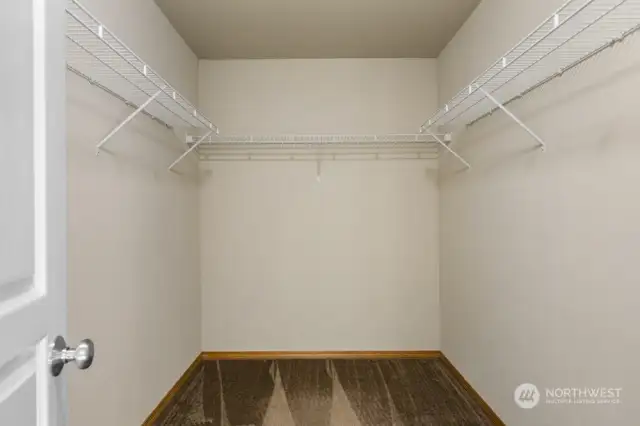 Primary walk-in closet