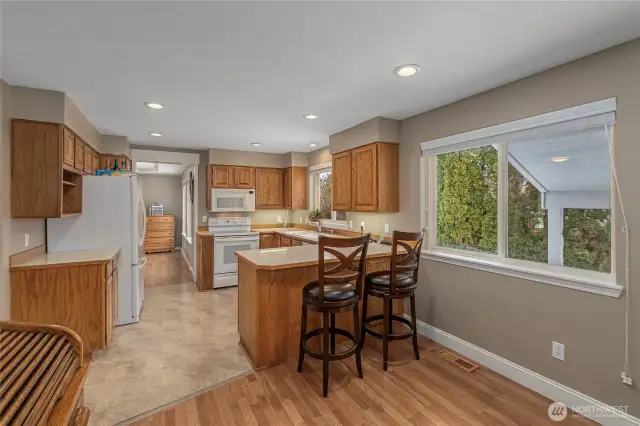 Nice and Bright Kitchen open to great room and formal dining room