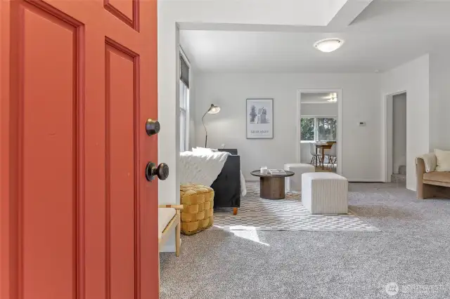 Entry into living room