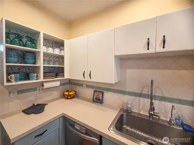 Light and bright kitchen.