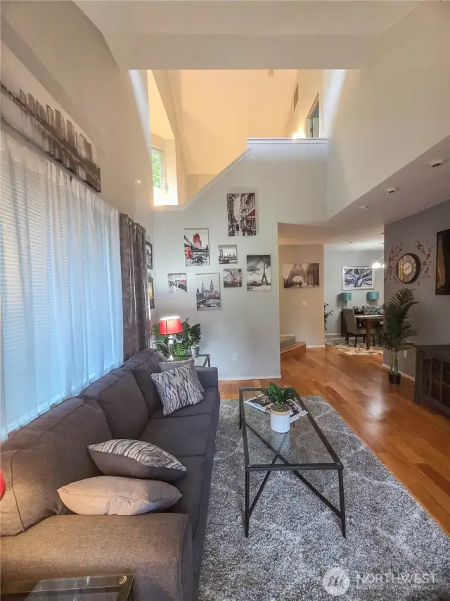 Another view of the spacious living room and open floor plan.