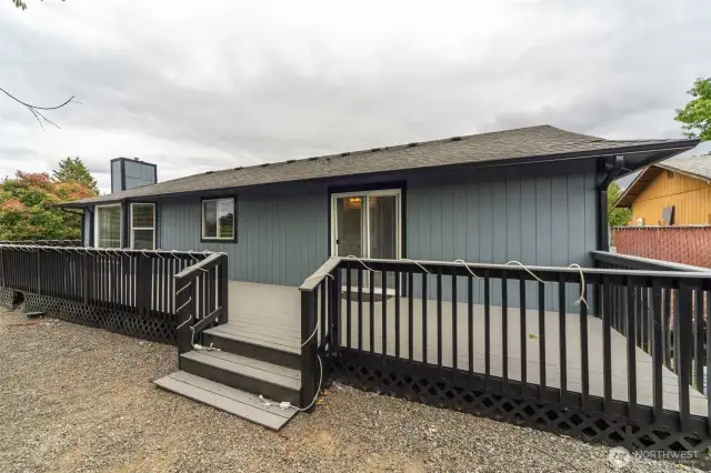 Rear View with large deck