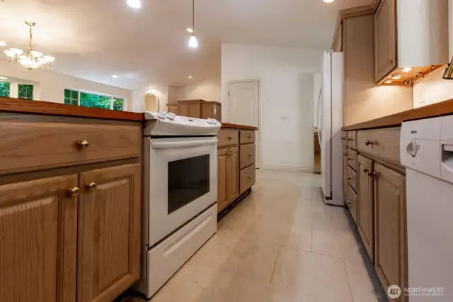 View of kitchen.