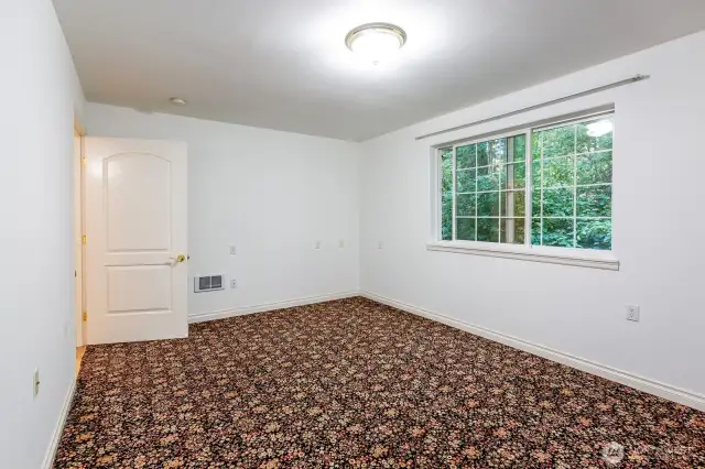 Primary bedroom has its own bathroom.