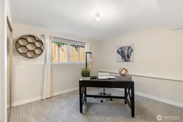 Fourth bedroom or flex space on lower level.
