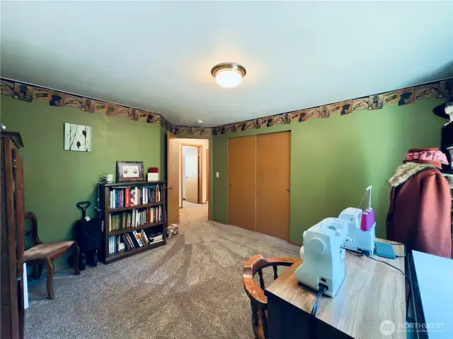 Third bedroom, large closet, wall to wall carpet