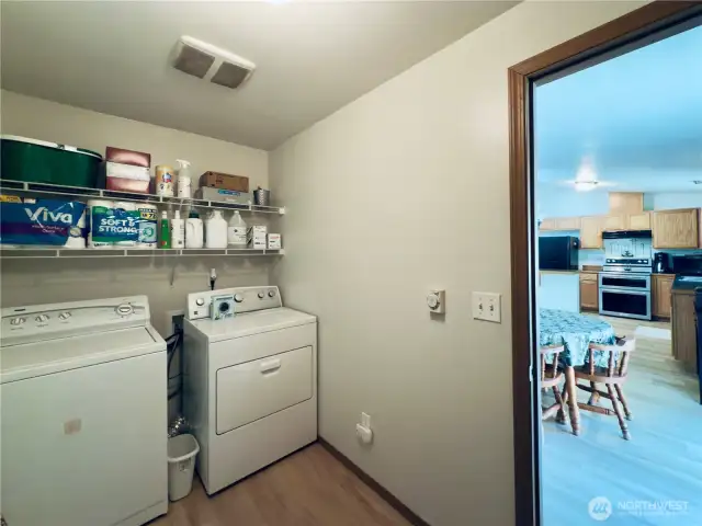 Laundry / Mud room leading to the two car garage