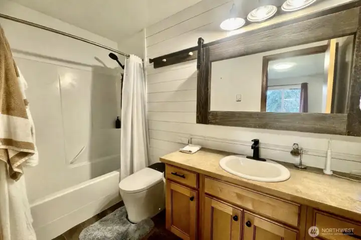 The primary bathroom.