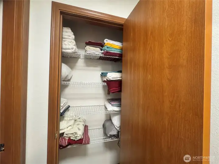 The linen closet.
