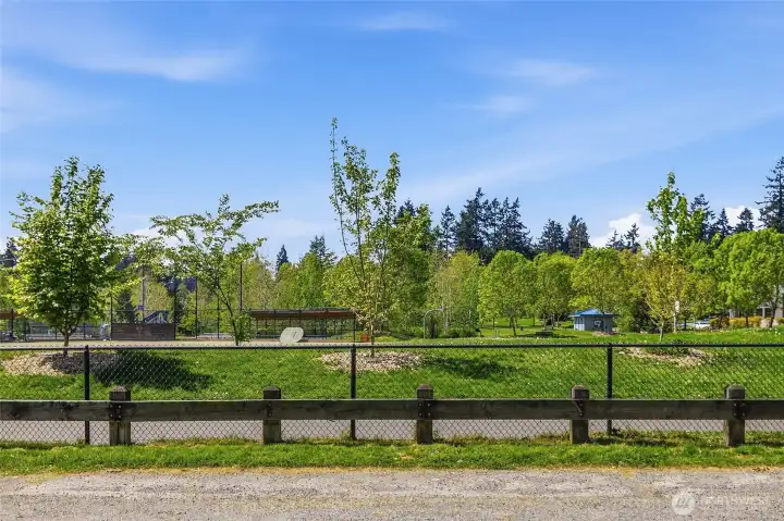 View of Cromwell park across the street from the home.