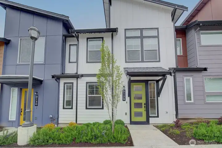 Welcoming front door entry.