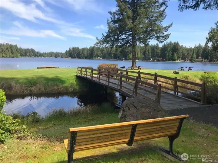 One of many parks on Lake Limerick.