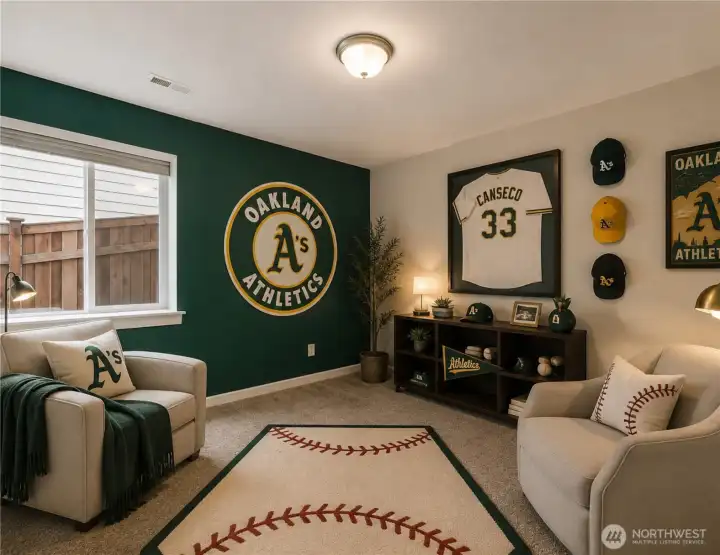 Lower Level bedroom #3 (digitally staged)