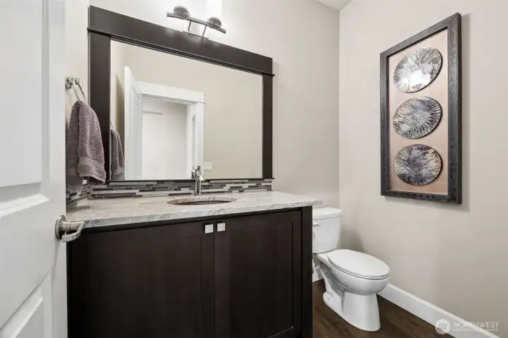 Main floor guest half bath