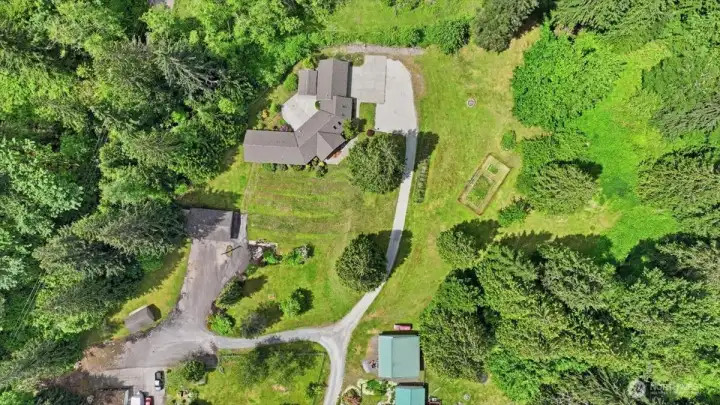 Aerial of the property.
