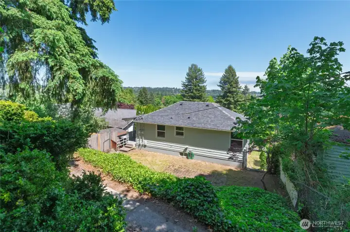 View from top of lot