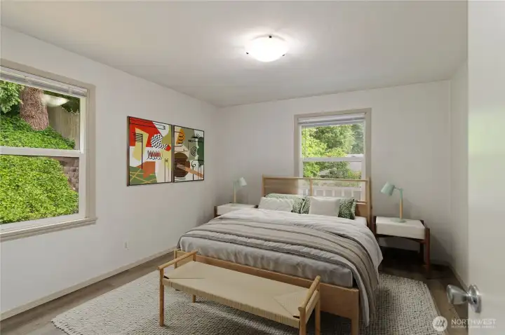 Unit A bedroom 2 virtually staged