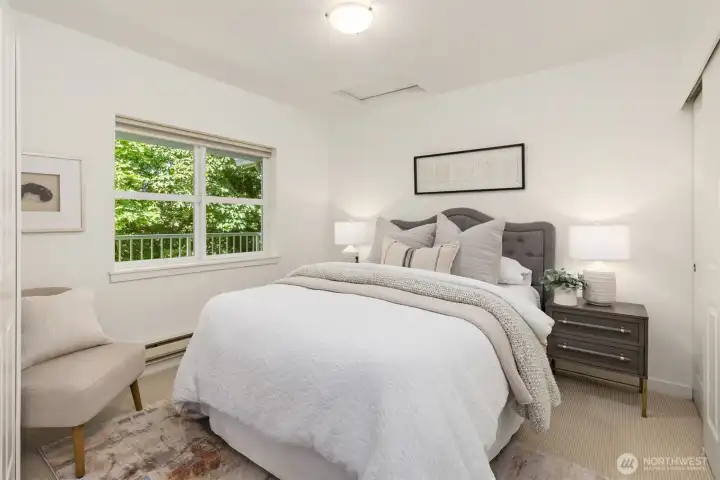 Windows that open and great closet space. Windows that open and great closet space.