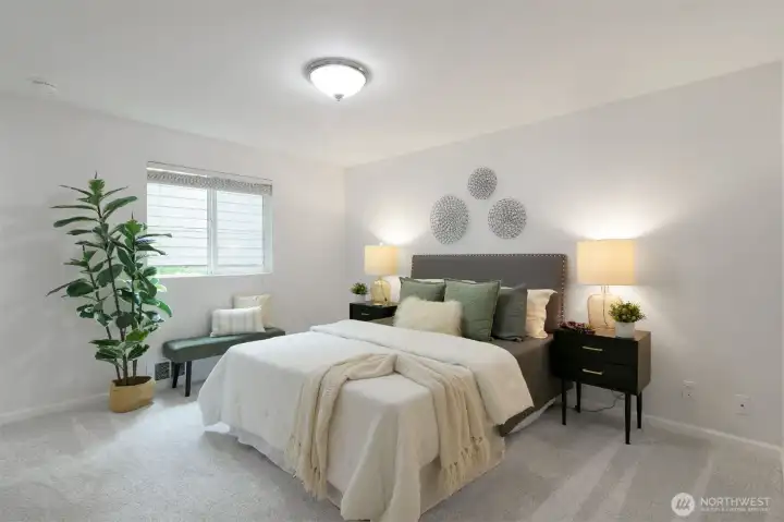 Spacious primary bedroom.