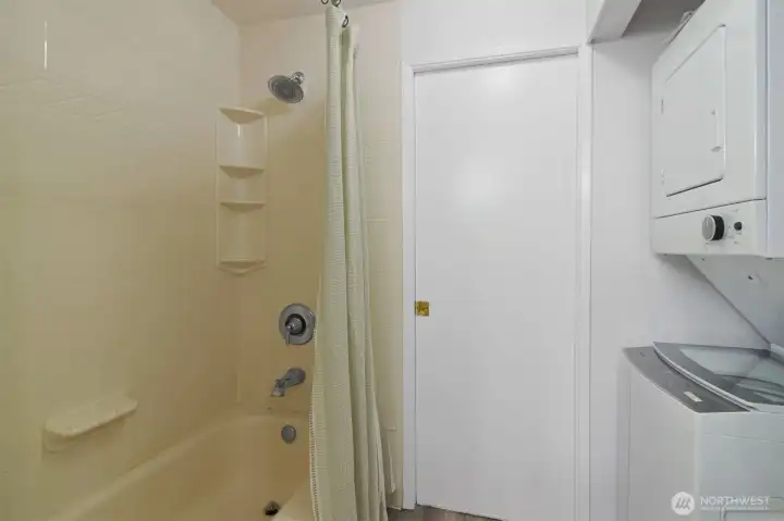 New stacked washer/dryer.