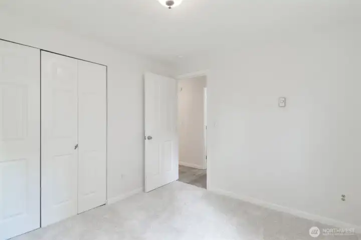 2nd Bedroom with lots of closet space.