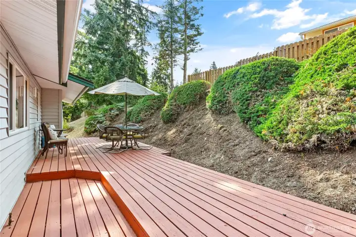 Deck was redone in 2024.