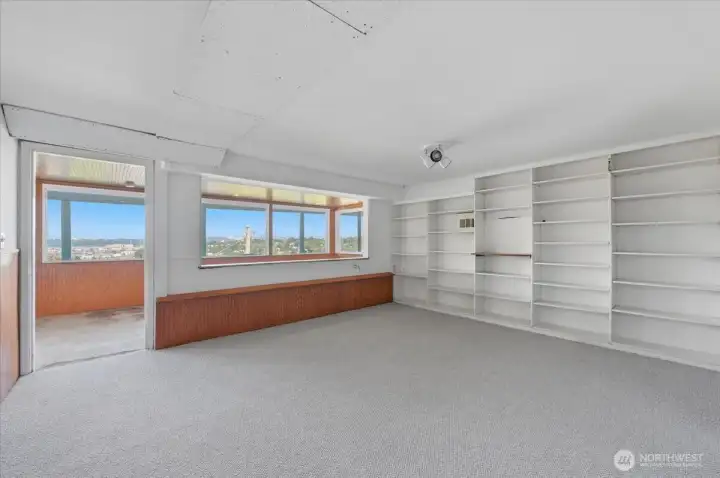 Finished basement area is ready to design your own personal space for whatever your needs.